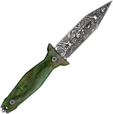 Takumitak Protector Green Glow Resin 3Cr13 Fixed Blade Knife w/ Sheath F503GNCS