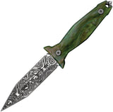 Takumitak Protector Green Glow Resin 3Cr13 Fixed Blade Knife w/ Sheath F503GNCS