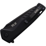 Tekto Knives F3 Charlie Button Lock Black G10 Folding Pocket Knife TF3GBKBK12
