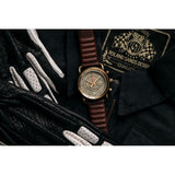 Time Concepts Szanto Rolland Sands Brown Leather Wrist Watch ICRS2254