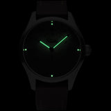 Time Concepts Szanto Aviator Brown Leather Wrist Watch SZ2752