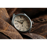 Time Concepts Szanto Aviator Brown Leather Wrist Watch SZ2752