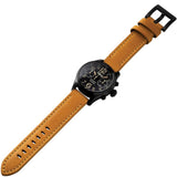 Time Concepts Szanto Desert Chronograph Brown Leather Wrist Watch SZ4551