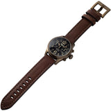 Time Concepts Szanto Desert Chronograph Brown Leather Wrist Watch SZ4552