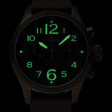 Time Concepts Szanto Desert Chronograph Brown Leather Wrist Watch SZ4552