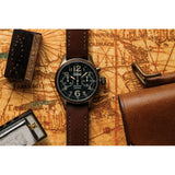 Time Concepts Szanto Desert Chronograph Brown Leather Wrist Watch SZ4552