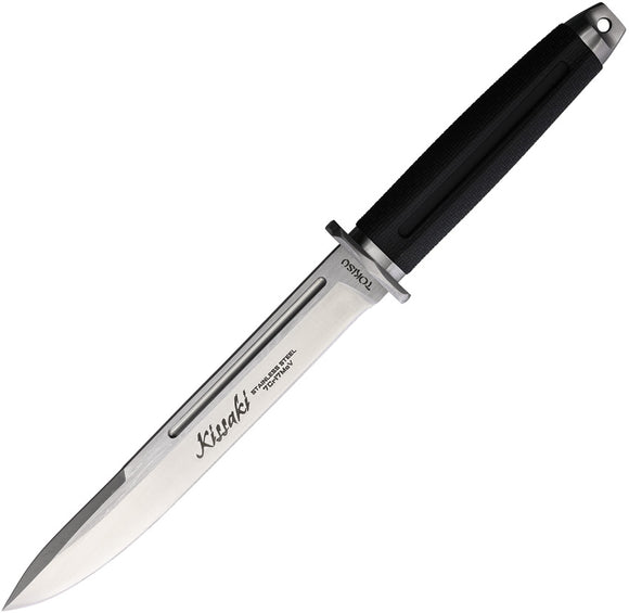 Tokisu Kiuaki Black 7Cr17MoV Stainless Steel Spear Point Fixed Blade Knife 32589
