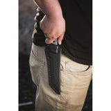 TOPS 12.75" Steel Eagle Fixed BLK Tanto Sawback Blade Micarta Handle Knife 107D