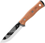 TOPS Fieldcraft BOB Hunter Tan Micarta 1095HC Fixed Blade Knife BROS01CAMO