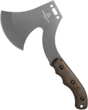 TOPS Grandpa's AX Green Canvas Micarta Tungsten Cerakote 1095 Axe w/ Sheath GRAX02