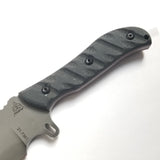 TOPS Silent Hero 1095 Carbon Steel Sniper Gray Rocky Mountain Tread Fixed Knife HERO01