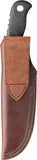 TOPS TEX Creek Black Micarta 1095HC Steel Fixed Blade Knife TEX402