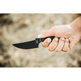 TOPS Unzipper Black G10 1095HC Wharncliffe Fixed Blade Knife w/ Sheath OPEN BOX