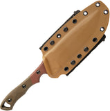 TOPS Viking Tactics Norseman Micarta 1095HC Steel Fixed Blade Knife VTAC05
