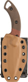 TOPS Viking Tactics Crusader Micarta 1095HC Steel Fixed Blade Knife VTAC06