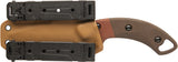 TOPS Viking Tactics Crusader Micarta 1095HC Steel Fixed Blade Knife VTAC06