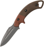 TOPS Viking Tactics Crusader Micarta 1095HC Steel Fixed Blade Knife VTAC06
