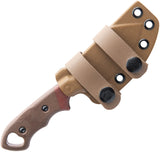 TOPS Viking Tactics Patriot Micarta 1095HC Steel Fixed Blade Knife VTAC07
