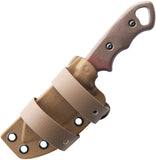 TOPS Viking Tactics Patriot Micarta 1095HC Steel Fixed Blade Knife VTAC07