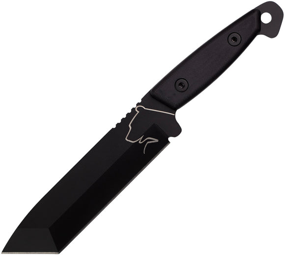 Turq Gear Bear Black G10 Sleipner Tool Steel Fixed Blade Knife 001