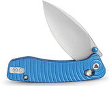 TRIVISA Koala Crossbar Lock Blue Aluminum Folding N690 Pocket Knife JM02LMN