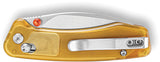 TRIVISA Koala Crossbar Lock Yellow Ultem Folding N690 Pocket Knife JM02YPN