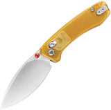 TRIVISA Koala Crossbar Lock Yellow Ultem Folding N690 Pocket Knife JM02YPN