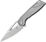 Vanguard StarRunner Framelock Gray Titanium Folding Satin M390 Pocket Knife G030