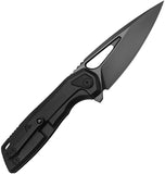 Vanguard StarRunner Framelock Black Titanium Folding DLC M390 Pocket Knife G031