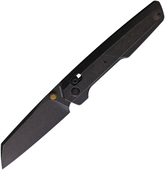 Vosteed Dachshund Crossbar Lock Black Titanium Folding Bohler M390 Knife A1201