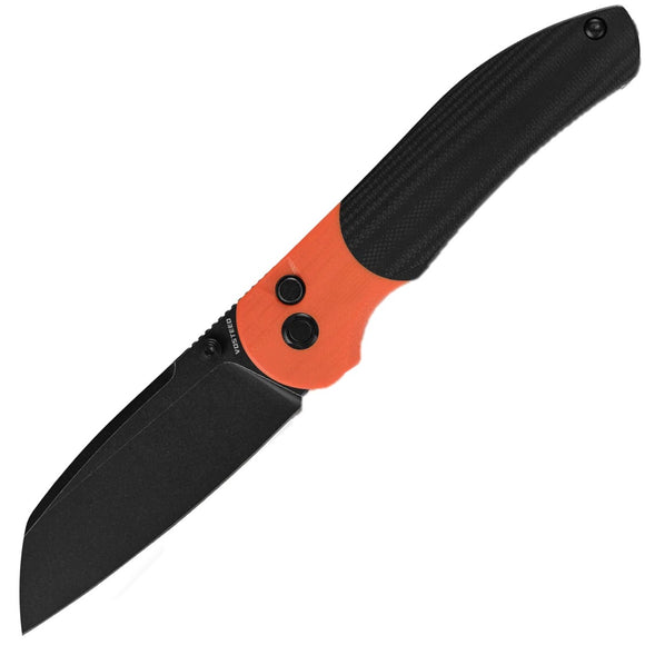 Vosteed Thornton Trek Lock Orange & Black G10 Folding 14C28N Pocket Knife A1701