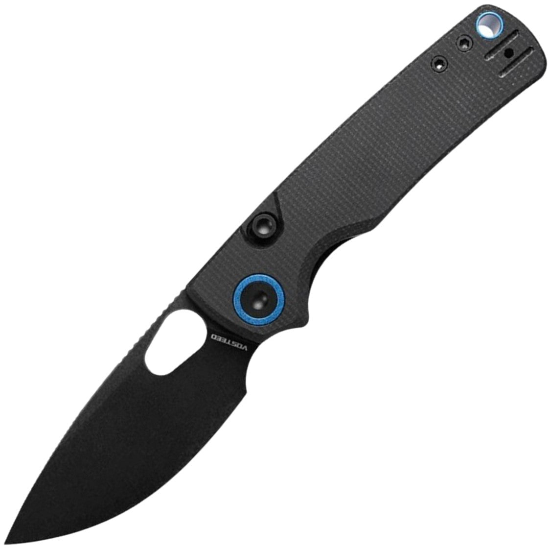 Vosteed Porcupine Linerlock Black | Top Grip Folding Knife
