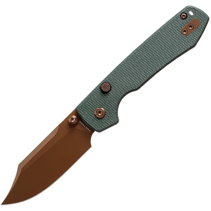 Vosteed Raccoon Top Linerlock Green| Exclusive Folding Knife at