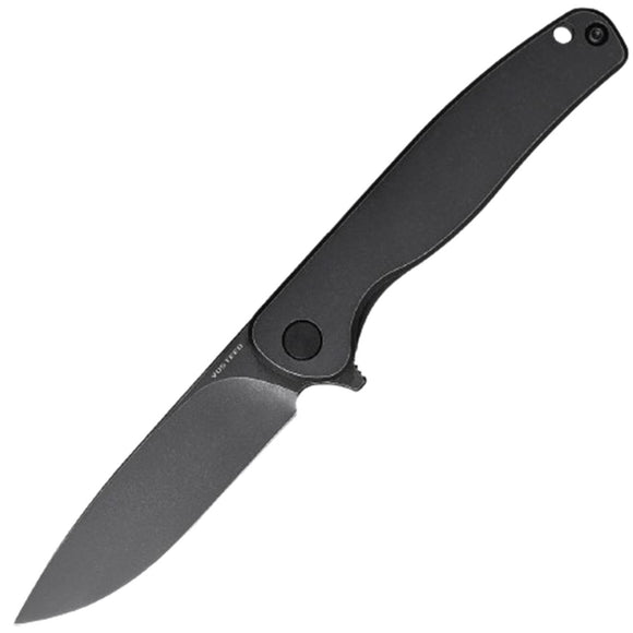 Vosteed Mini Labrador Framelock Black Titanium Folding 14C28N Pocket Knife A3002