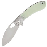 Vosteed Nightshade Linerlock Jade G10 & Titanium Folding Elmax Knife NSK003