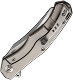 Viking Tactics RekkeR Framelock Gray Titanium Folding CPM-20CV Pocket Knife ACG2
