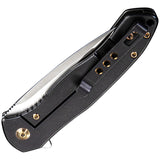 We Knife Kitefin Framelock Blue & Black Titanium Folding CPM-S35VN Pocket Knife 2001D