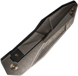 We Knife Solid Framelock Bronze Titanium Folding CPM-20CV Pocket Knife 220283