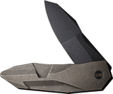 We Knife Solid Framelock Bronze Titanium Folding CPM-20CV Pocket Knife 220283