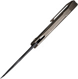 We Knife Solid Framelock Bronze Titanium Folding CPM-20CV Pocket Knife 220283