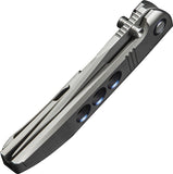 We Knife Ezinta Framelock Polished Bead Blasted Titanium Folding Bohler M390 Knife 220412