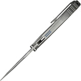 We Knife Ezinta Framelock Polished Bead Blasted Titanium Folding Bohler M390 Knife 220412