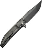 We Knife Ezinta Framelock Polished Gray Titanium Folding Bohler M390 Pocket Knife 220413
