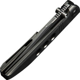 We Knife Ezinta Framelock Polished Gray Titanium Folding Bohler M390 Pocket Knife 220413