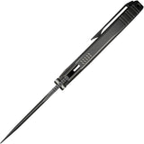 We Knife Ezinta Framelock Polished Gray Titanium Folding Bohler M390 Pocket Knife 220413