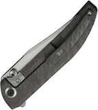 We Knife Ezinta Framelock Tiger Stripe Titanium Folding Bohler M390 Pocket Knife 220414