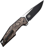 We Knife OAO (One and Only) Titanium & Copper Foil Folding CPM-20CV Knife 230012