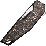 We Knife OAO (One and Only) Titanium & Copper Foil Folding CPM-20CV Knife 230012