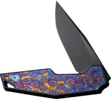 We Knife OAO (One and Only) Titanium & Timascus Folding CPM-20CV Knife 230014