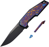 We Knife OAO (One and Only) Titanium & Timascus Folding CPM-20CV Knife 230014